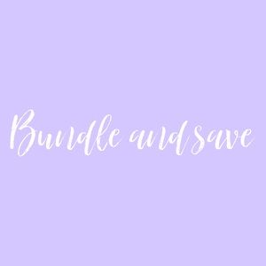 Bundle 2 or more items and you’ll save money